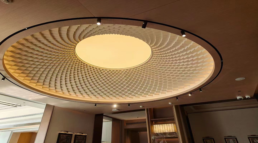 廣州雪松大廈在飾紀上品定制GRG天花,合作共贏！