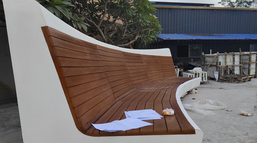 威瑟特集團出口中東-飾紀上品GRC坐凳項目