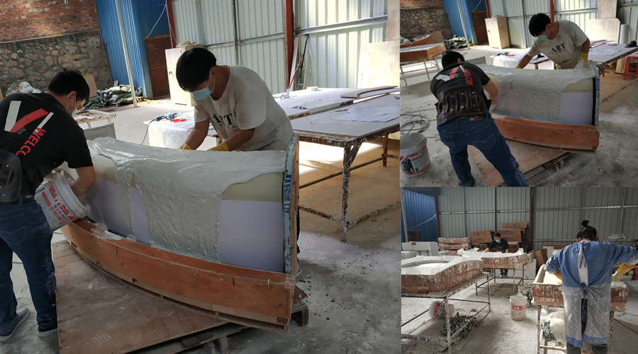 GRG構件生產中 GRG構件生產中