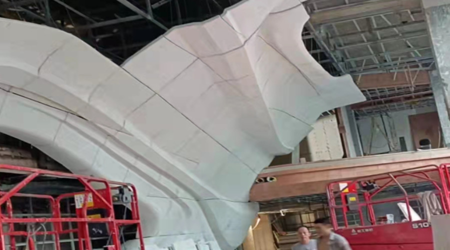 天府壹號(hào)成都勞斯萊斯旗艦店GRG異形構(gòu)件 天府壹號(hào)成都勞斯萊斯旗艦店GRG異形構(gòu)件