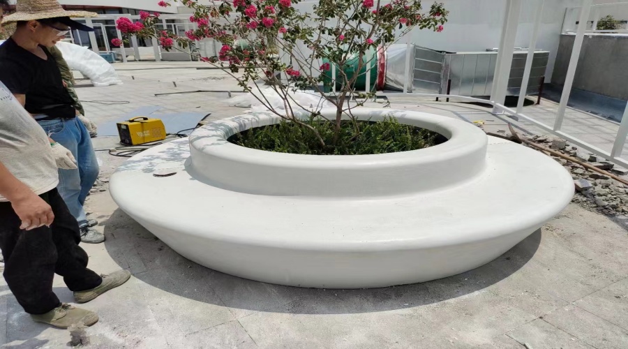 GRC水磨石坐凳 GRC水磨石坐凳