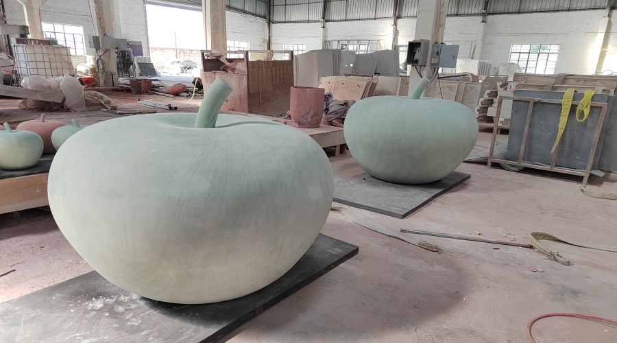 GRC蘋果車檔隔離墩造型 GRC蘋果車檔隔離墩造型