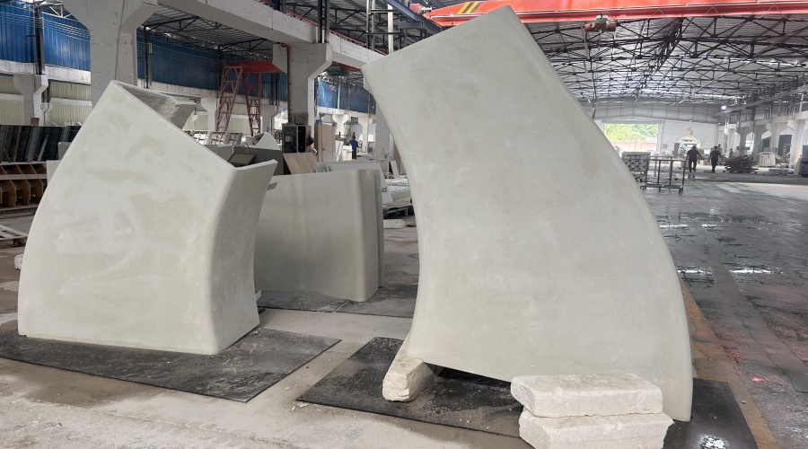 廣州海珠區琶洲展館GRC坐凳的工程案例