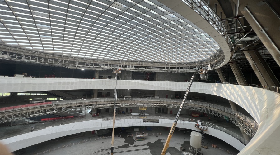 GRG中庭攔河造型 GRG中庭攔河造型