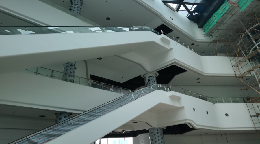 清遠科技館GRG攔河造型 清遠科技館GRG攔河造型